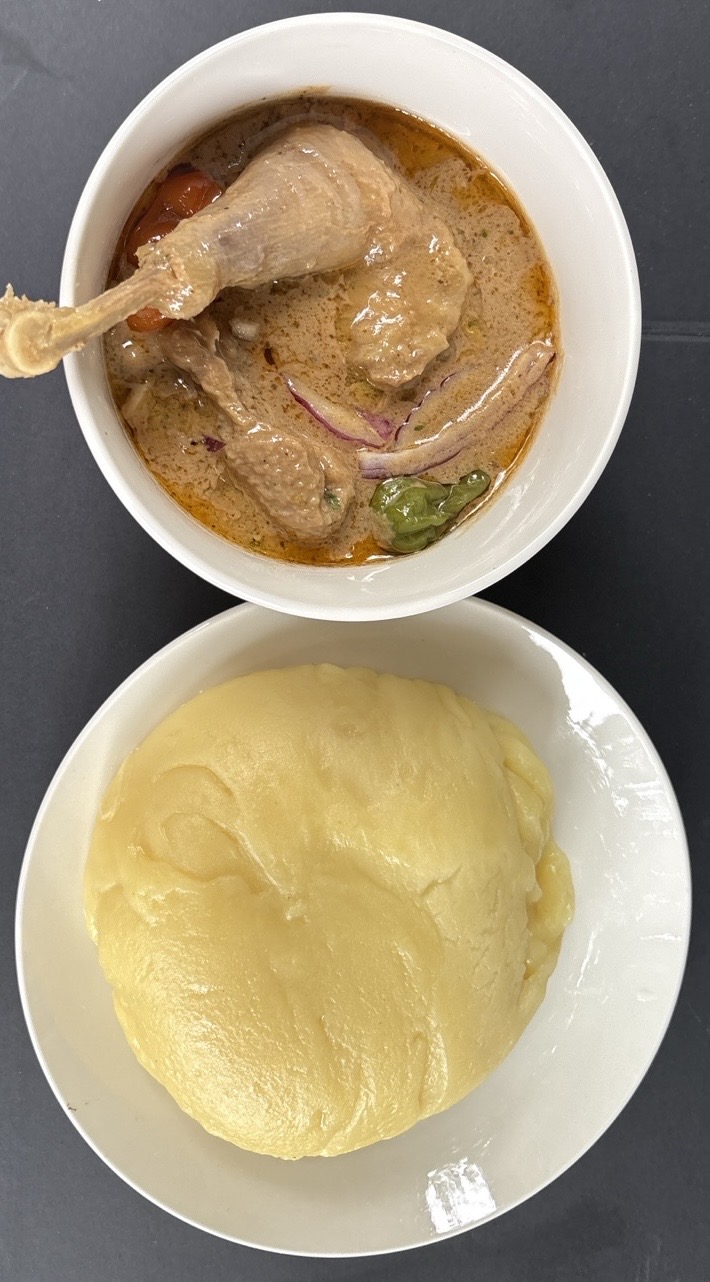 Authentic Fufu with Groundnut Soup